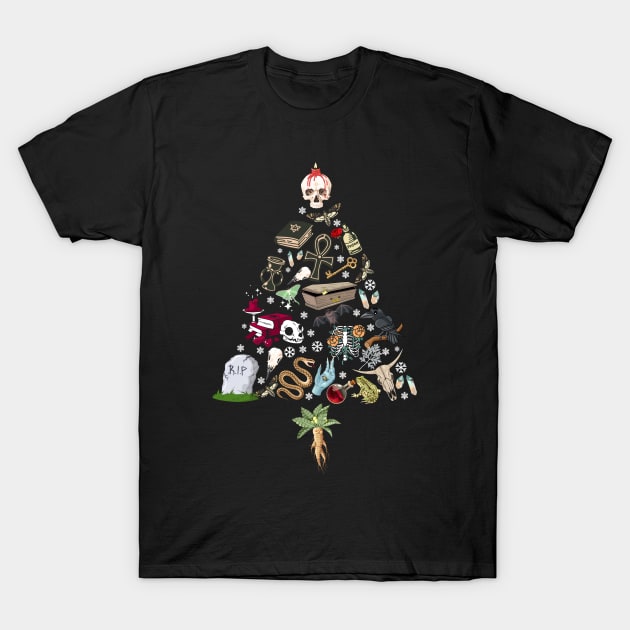 Goth Christmas T-Shirt by KsuAnn